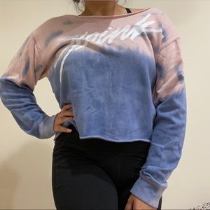 PINK cropped off the shoulder sweater!